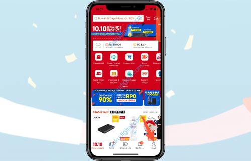 Buka Aplikasi Shopee dan Pilih Saya