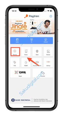 2 Pilih Menu Top Up