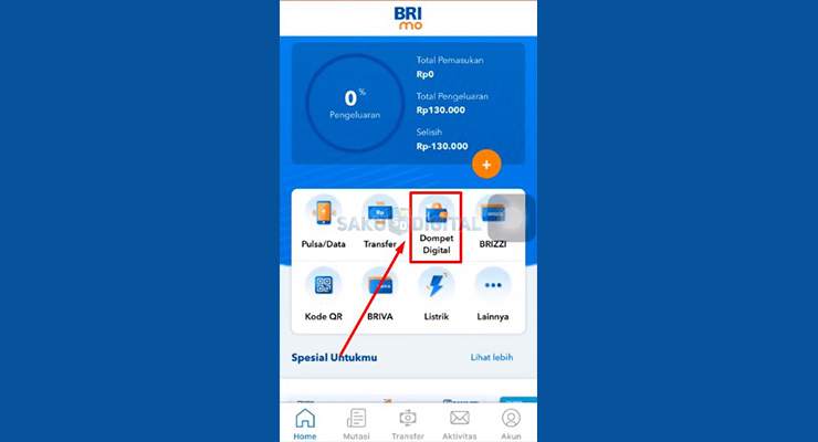 3 Pilih Menu Dompet Digital 2