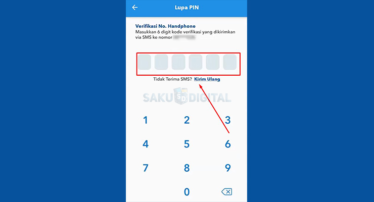 6 Masukan Kode OTP