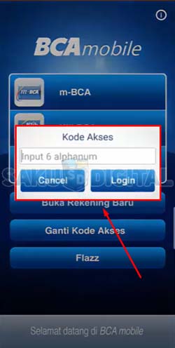 9 Input Kode Akses