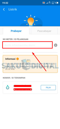 3 Input ID Pelanggan