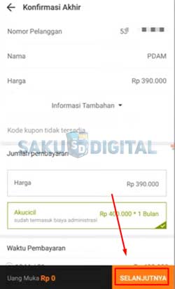 8 Klik Selanjutnya