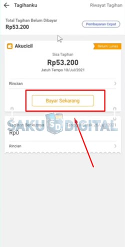 4 Klik Bayar Sekarang