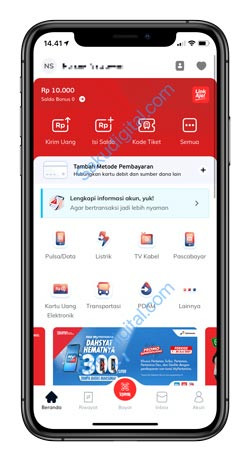 1 Jalankan Aplikasi LinkAja